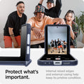 ACS08288 - Galaxy Z Flip 7 FE Case Ultra Hybrid Pro in Frost Navy Blue showing the clear choice for the Z Flip 7. Showcase your Flip 7, keeping it clear from scuffs and scratches