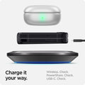 ACS08289 - Galaxy Z Flip 6 Case Ultra Hybrid Pro Zero One in Zero One showing how to charge it your way. Wireless, PowerShare and USB-C all check