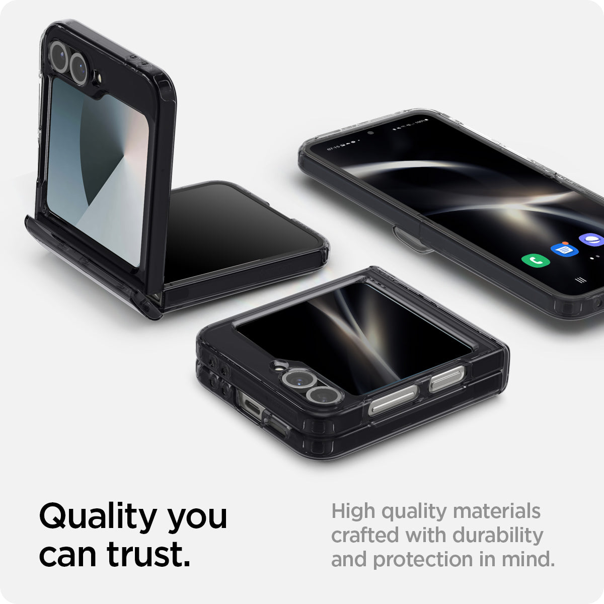 ACS08289 - Galaxy Z Flip 6 Case Ultra Hybrid Pro Zero One in Zero One showing the quality you can trust. High quality materials crafted with durability and protection in mind