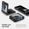 ACS07835 - Galaxy Z Flip 7 FE Case Ultra Hybrid Pro in Frost Gray showing the quality you can trust. High quality materials crafted with durability and protection in mind