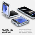 ACS07834 - Galaxy Z Flip 7 FE Case Ultra Hybrid Pro in Crystal Clear showing the quality you can trust. High quality materials crafted with durability and protection in mind
