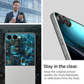 AGL09584 - Galaxy Z Flip 7 Optik Pro EZ Fit Lens Protector in black showing stay in the clear. Keep the original picture quality. No more blemishes or reflections from the flash