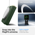 ACS11159 - Galaxy Z Flip 7 Nano Pop (MagFit) in Avo Green showing the new and improved magfit. Snap into the MagFit universe. Built-in magnets take your device to the next level.