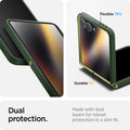 ACS11159 - Galaxy Z Flip 7 Nano Pop (MagFit) in Avo Green showing the dual protection with flexible TPU and durable PC. Made with dual layers for robust protection in a slim fit.