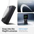ACS11158 - Galaxy Z Flip 7 Nano Pop (MagFit) in Black Sesame showing the new and improved magfit. Snap into the MagFit universe. Built-in magnets take your device to the next level.