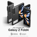 ACS05108 - Galaxy Z Fold 4 Series Slim Armor Slot Case in Black only compatible with galaxy z fold4. designed for samsung. designed by spigen.