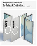 ACS11498 - Galaxy Z Fold 8 Ultra Ultra Hybrid Pro (Mag Fit) showing the Ultra Hybrid Pro MagFit product title graphic for Galaxy Z Fold8 Ultra, alongside multiple angled views of the clear case in folded, unfolded, and back positions
