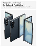 ACS11504 - Galaxy Z Fold 8 Ultra Slim Armor Pro (Mag Fit) Metal Slate showing the Slim Armor Pro MagFit product title graphic for Galaxy Z Fold 8 Ultra, alongside multiple angled views of the case in Metal Slate in folded, unfolded, and back positions