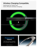 ACS11778 - Galaxy Z Fold 8 Ultra Slim Armor Pro S (Mag Fit) Black showing it is wireless charging compatible.  Optimized for faster and more efficient wireless charging