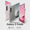 ACS07813 - Galaxy Z Fold 6 Case Ultra Hybrid Pro in Crystal Clear showing the compatibility only with Galaxy Z Fold 6