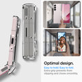 ACS07813 - Galaxy Z Fold 6 Case Ultra Hybrid Pro in Crystal Clear showing the optimal design. Easy to hold. Easy to fold. Extra grip prevents from slipping and closes smoothly