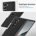 ACS07814 - Galaxy Z Fold 6 Case Ultra Hybrid Pro in Frost Gray showing the dual-layer structure. Hybrid Structure of durable PC and flexible TPU