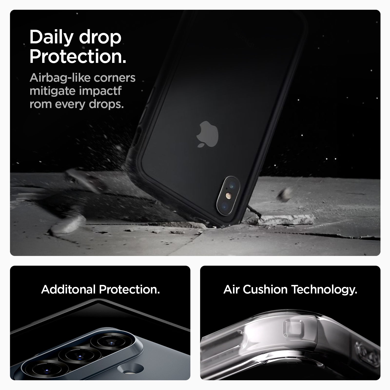 ACS09552 - Galaxy Z Fold 7 - Slim Armor Pro (MagFit) in metal slate extreme protection. Impact foam disperses shock for superior protection. Air cushion technology.