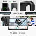 ACS05099 - Galaxy Z Fold 4 Case Thin Fit P in black showing the different angles and how slim as it gets