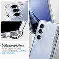 ACS06516 - Galaxy Z Fold 5 Case Thin Fit Pro in crystal clear showing the daily protection. Raised bezel keep the camera and display scuff-free and scratch-free