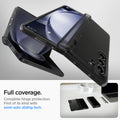 ACS06517 - Galaxy Z Fold 5 Case Thin Fit Pro in frost gray showing the full coverage. Complete hinge protection. First of its kind with semi-auto sliding tech