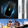 ACS05846 - Galaxy A14 5G (NA) Case Ultra Hybrid in Crystal Clear just charge on. Tactile buttons. Comfortable grip.