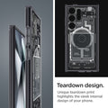 ACS07298 - Galaxy S24 Ultra Case Ultra Hybrid Metal Ring Zero One (MagFit) in Zero One teardown design. unique teardown print highlights the sleek internal design of your phone.