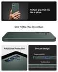 ACS08994 - Galaxy S25 Case Thin Fit (MagFit) in Abyss Green showing the Slim Profile. Max Protection. Additional Protection. Precise design, easy accessibility and tactile buttons