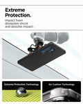 ACS08946 - Galaxy S25 Ultra Case Thin Fit (MagFit) in Black showing the  extreme protection. Impact foam dissipates shock and absorbs impact. Extreme Protection  Technology. Air Cushion Technology