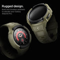 ACS05913 - Galaxy Watch 5 Pro (45mm) Case Rugged Armor Pro in vintage khaki rugged design. bold and timeless aesthetic to elevate your galaxy watch5 pro.