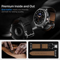 AMP10119 - Galaxy Watch 8 Series Enzo showing premium inside and out. Goat leather meets eco friendly zermatt for lasting quality