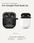 ACS09480 - GBAb Case Rugged Armor in black showing the compatibility. Compatible with Google Pixel Buds 2a.