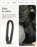 ACS09480 - GBAb Case Rugged Armor in black showing the easy to carry ability. Clip on to any bags or objects. Never miss a beat on the go