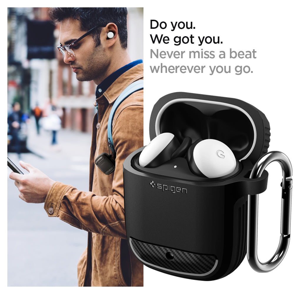 ASD01344 - Pixel Buds 2 Case Rugged Armor in black do you. we got you never miss a beat wherever you go.