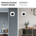 AHP03710 - Google Nest Learning Thermostat 3G Wall Plate in white showing the perfectly flushed modern design. Seamlessly fits in to any kind of interior design