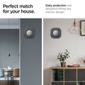 AHP02762 - Google Nest Thermostat Wall Plate in charcoal showing the perfect match for your house. Daily protection and designed fitting any interior design