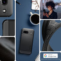 ACS07259 - Pixel 8a Case Rugged Armor in Matte Black made for google pixel.