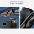 ACS07259 - Pixel 8a Case Rugged Armor in Matte Black Perfect fit crafted to be form fitted for the google pixel.

