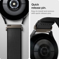 AMP04040 - Galaxy Watch Band Lite Fit (20mm) in black quick release pin. easy to install and remove with quick release pins.