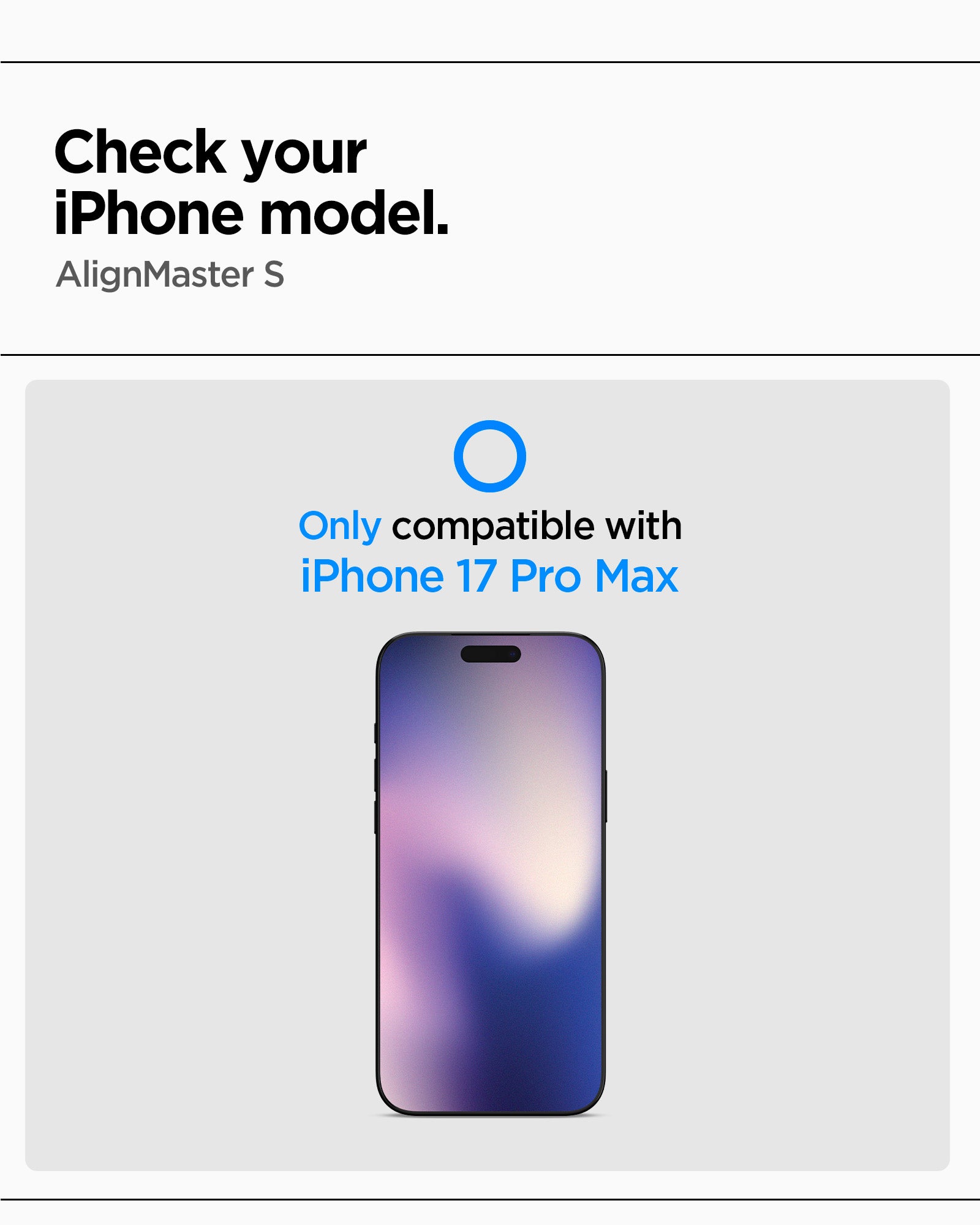 AGL10099 - iPhone 17 Pro Max - Glas.tR AlignMaster S