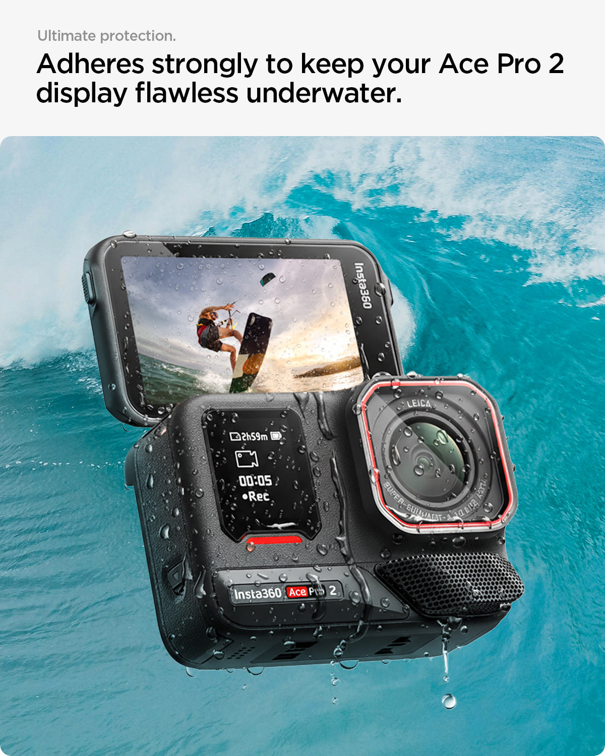 AGL09769 - Ace Pro 2 Glas.tR SLIM showing front and display