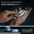AGL01791 - iPhone 12 Pro Max Screen Protector EZ FIT GLAS.tR SLIM showing the quick and undisturbed touch response time. Reinforced for longer lasting durability from general wear and tear