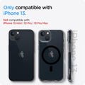 ACS03529 - iPhone 13 Case Ultra Hybrid Mag Safe Compatible in black showing the compatibility only with iPhone 13. Not compatible with iPhone 13 mini | 13 Pro | 13 Pro Max