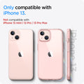 ACS03525 - iPhone 13 Case Ultra Hybrid in rose crystal showing the compatibility only with iPhone 13. Not compatible with iPhone 13 mini | 13 Pro | 13 Pro Max