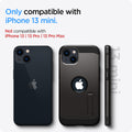 ACS03330 - iPhone 13 Mini Case Tough Armor in gunmetal showing the compatibility only with iPhone 13 mini. Not compatible with iPhone 13 | 13 Pro | 13 Pro Max