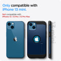 ACS03333 - iPhone 13 Mini Case Tough Armor in navy blue showing the compatibility only with iPhone 13 mini. Not compatible with iPhone 13 | 13 Pro | 13 Pro Max