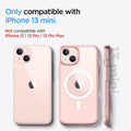 ACS03324 - iPhone 13 Mini Case Ultra Hybrid Mag Safe Compatible in rose crystal showing the compatibility only with iPhone 13 mini. Not compatible with iPhone 13 | 13 Pro | 13 Pro Max