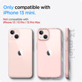 ACS03320 - iPhone 13 Mini Case Ultra Hybrid in rose crystal showing the compatibility only with iPhone 13 mini. Not compatible with iPhone 13 | 13 Pro | 13 Pro Max