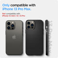 ACS03201 - iPhone 13 Pro Max Case Liquid Air in black showing the compatibility only with iPhone 13 Pro Max. Not compatible with iPhone 13 mini | 13 | 13 Pro