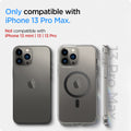 ACS04084 - iPhone 13 Pro Max Case Ultra Hybrid Mag (MagFit) in carbon fiber showing the compatibility only with iPhone 13 Pro Max. Not compatible with iPhone 13 mini | 13 | 13 Pro