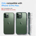 ACS04558 - iPhone 13 Pro Max Case Ultra Hybrid in midnight green showing the compatibility only with iPhone 13 Pro Max. Not compatible with iPhone 13 mini | 13 | 13 Pro 