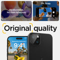 AGL06917 - iPhone 15 / 15 Plus Optik Lens Protector in black original quality. clear from blemishes and flash reflections.