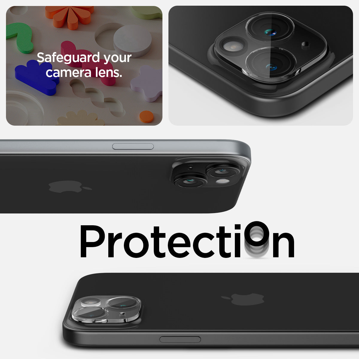 AGL06916 - iPhone 15 / 15 Plus Optik Lens Protector in crystal clear protection. safeguard your camera lens.