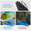 AGL06916 - iPhone 15 / 15 Plus Optik Lens Protector in crystal clear residue free application. leaves no trace behind unlike other brands.