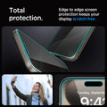 AGL06894 - iPhone 15 Pro Screen Protector EZ FIT GLAS.tR Privacy total protection. edge to edge screen protection keeps your display scratch free.